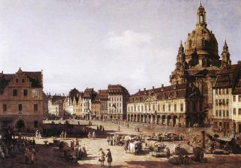 貝爾納多 貝洛托 New Market Square in Dresden